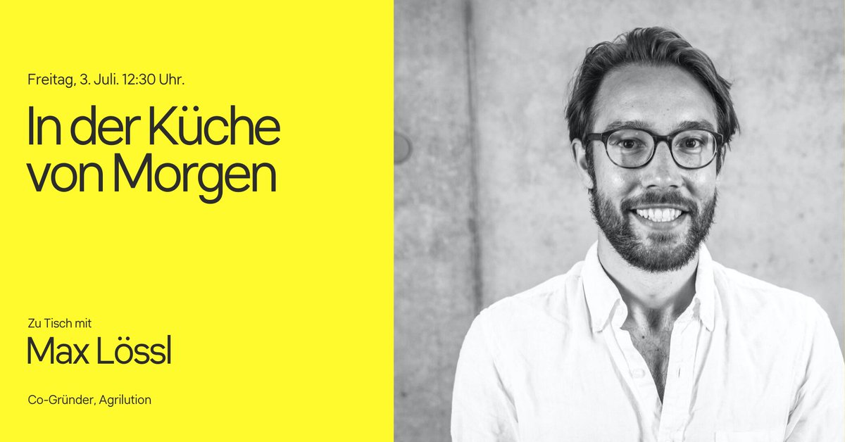 Diese Woche nehmen wir #VerticalFarming unter die Lupe. Mit Max Lössl, Co-Gründer von @agrilution und Erfinder des #Plantcube, dem ersten intelligenten #IndoorGewächsschrank. Diesen Freitag, 3. Juli, um 12:30 Uhr. Zur Anmeldung geht's hier entlang: ow.ly/cWpn50AmXTN