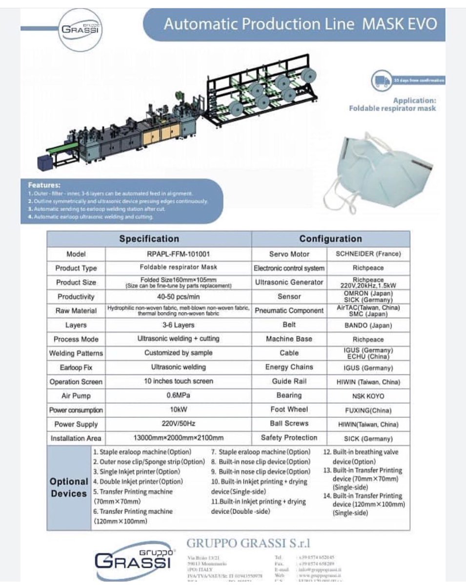 GruppograssiT's tweet photo. 🚨Maske Makinası
Katlanabilir Solunum Maskesi
#coronavirüs #antiviralmasks #medicalmasks #maske #coronavirusoutbreak #coronaviruschina #coronaoutbreak #coronaviruses #cornacoronavirus #virus #medicalmasks #medical #mask #ç #cupmask #coronavirus #facemask #Tıbbimalzeme https://t.co/UYIgHuyDiM