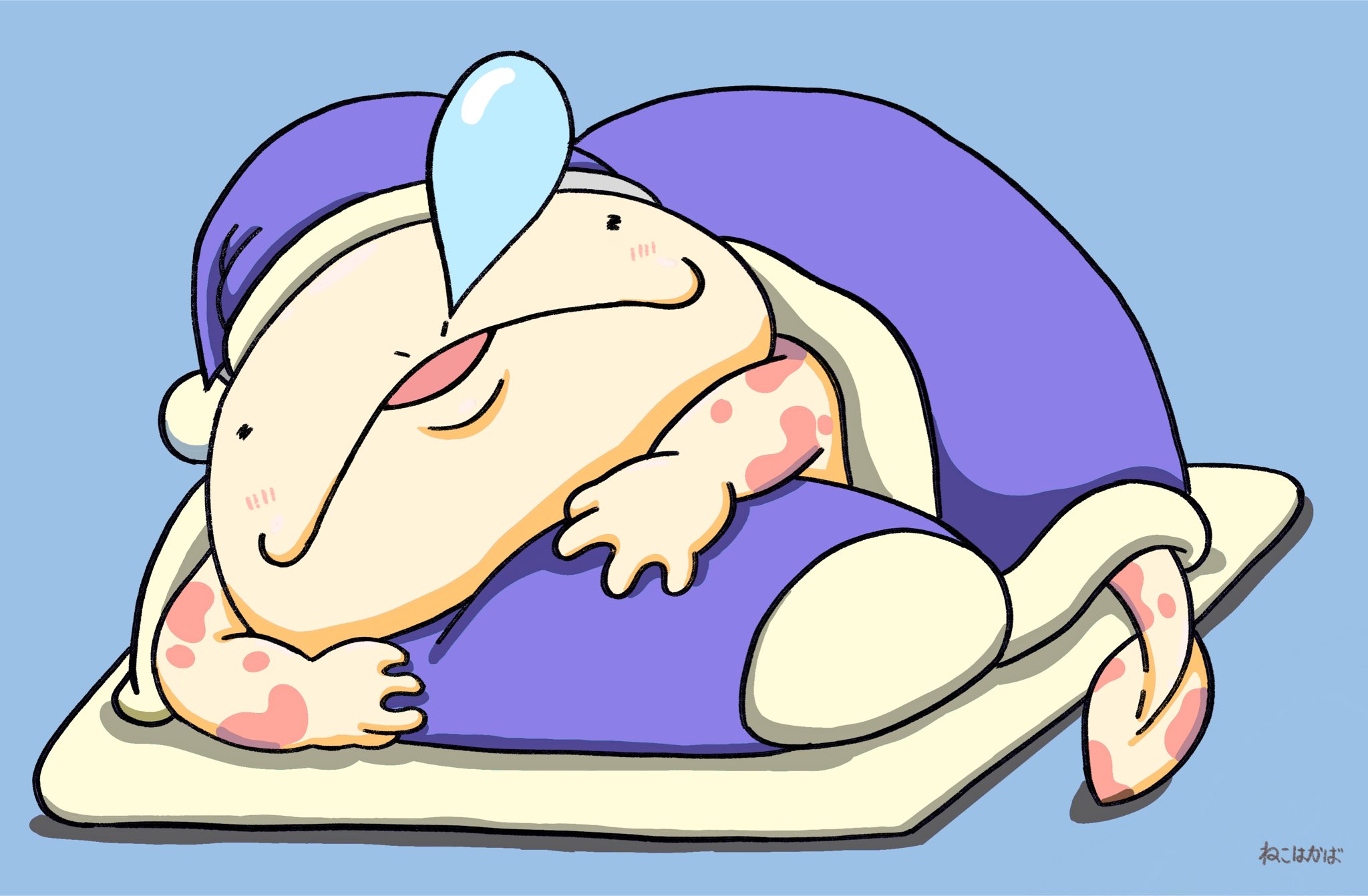 猫墓場 おやすみオオサンショウウオ イラスト Lineスタンプ 猫墓場 おやすみオオサンショウウオ イラスト Lineスタンプ