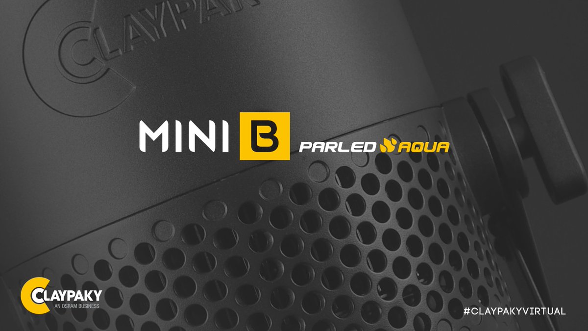 ClayPakyNews's tweet photo. Introducing Mini-B ParLED Aqua, a bright, weather-resistant mini Par fixture with 40-Watt RGBW LEDs.
📌 Discover more: https://t.co/wqBKkoTBR0
#claypakyvirtual #IP65room #minibparledaqua https://t.co/SzHEOZJqIW