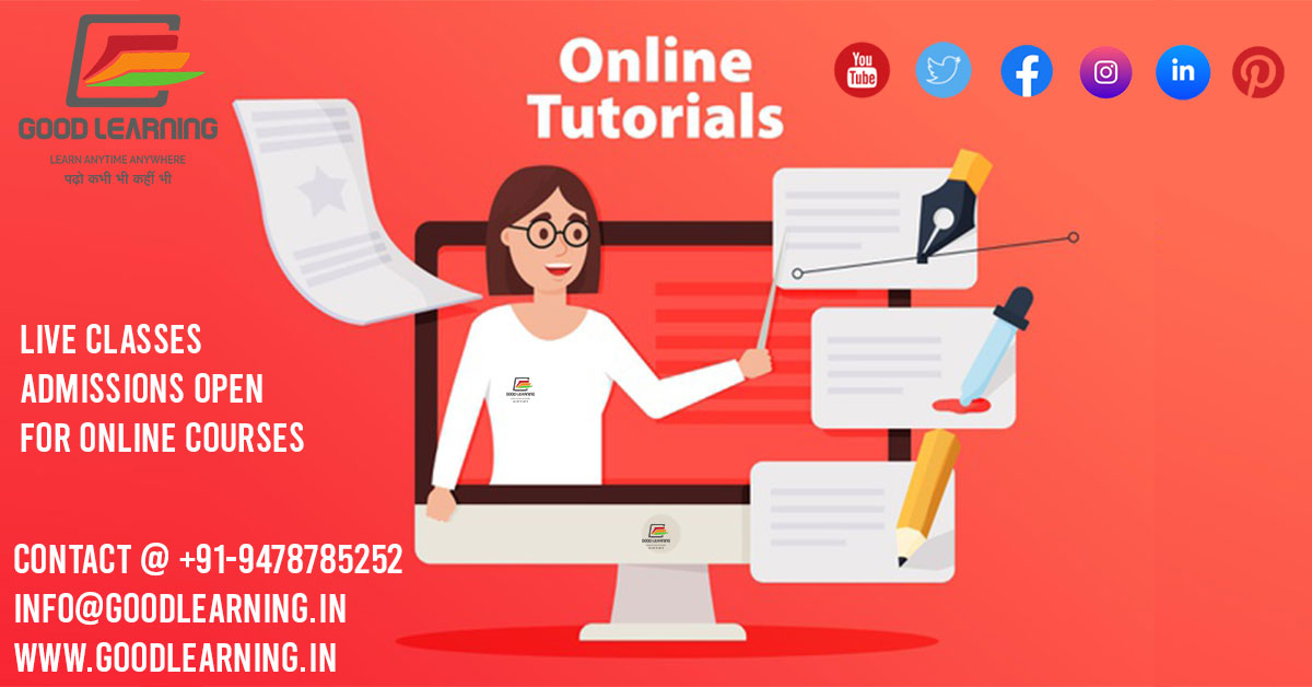 GoodLearning1's tweet image. #keeplearning #bestwaytolearnfromhome #goodlearning #onlinelearning
#Competitive #Exam #Preparation
#B.ED #Entrance #Test #Preparation
#TET #Preparation
#Free #live #Class #NCERT
#Job #Oriented #Courses
#Language #Skill #Course
#Govt. #job #Preparation