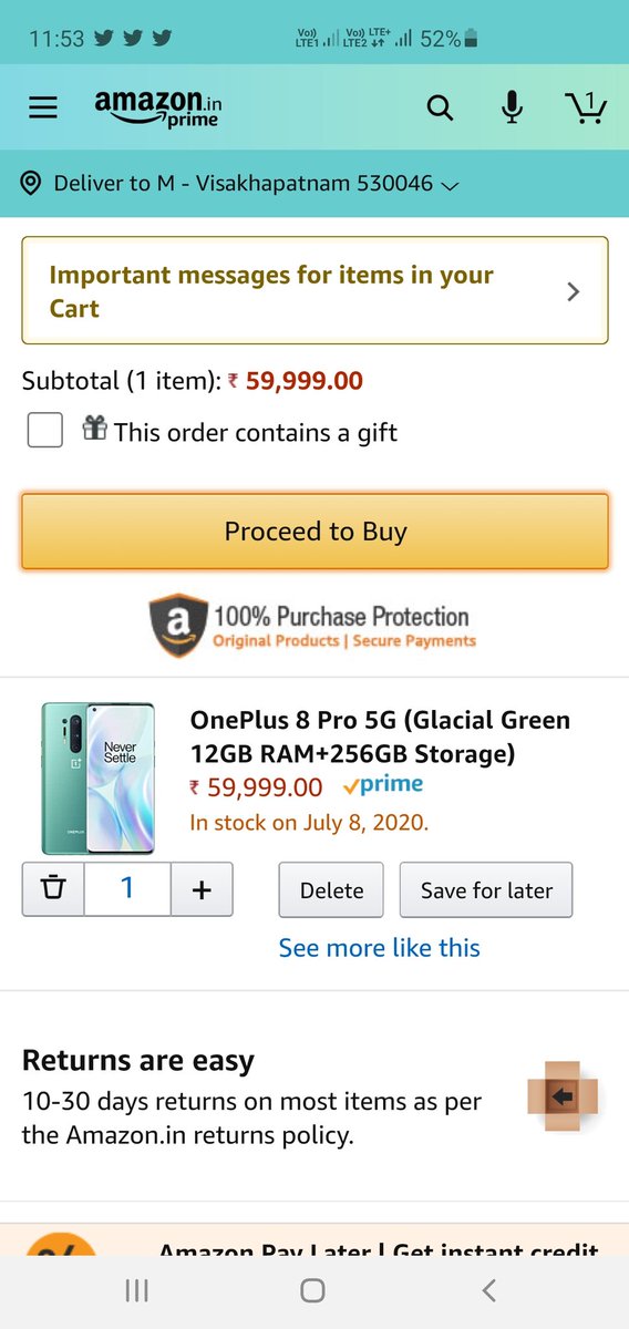 pavanrohitm's tweet image. Dear @OnePlus_IN whats the reason to go for sale if the mobile is not in stock for next six days and we have to pay you now
#oneplus8proscam