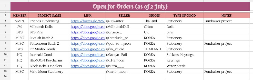 [📝] FORMS POSTED --link on bio under 'OPEN FOR ORDERS'