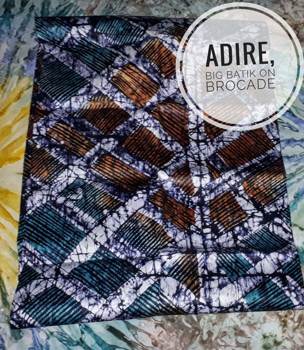 Adire on Premium soft, lush brocade fabric .Perfect for everything - trads, formal, skirts, trousers etc Yardage: 5 yards.Price: N12,000 only.To order: Send a DM/WhatsApp 07031984096 to order Nationwide/Worldwide delivery available.Please help retweet