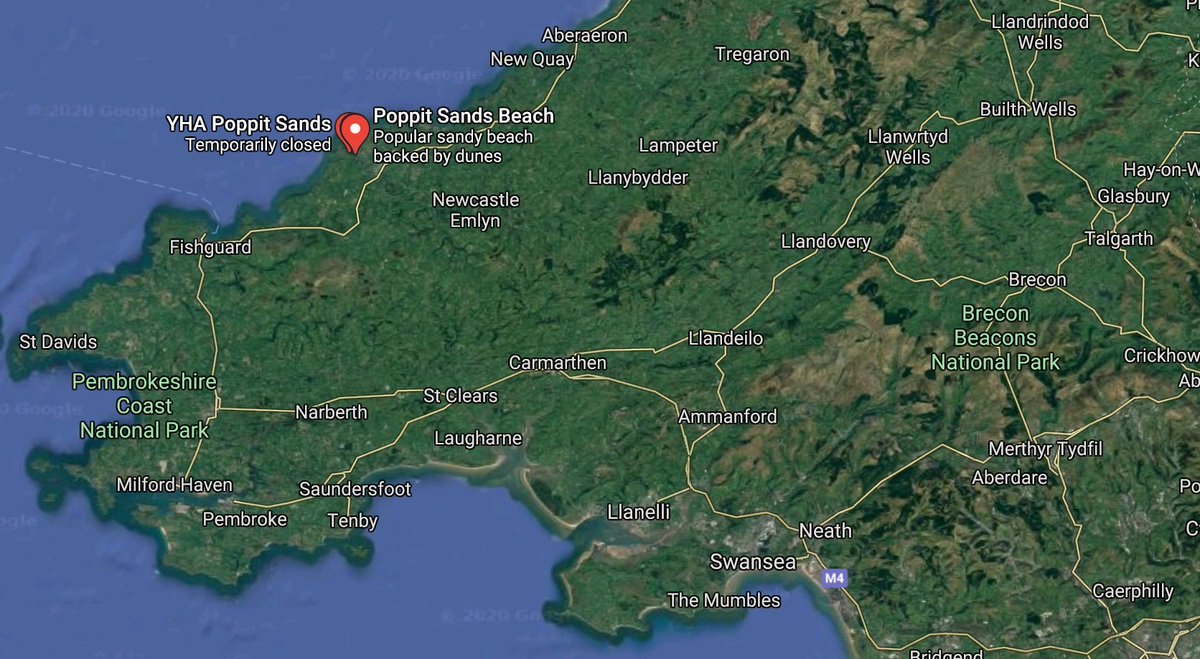 Despite being discovered in a flypast by the Royal Commission on the Ancient and Historical Monuments of Wales, it could easily have been found on Google Earth!More   https://www.walesonline.co.uk/news/wales-news/ancient-fishing-trap-found-welsh-2117854  https://www.dailymail.co.uk/sciencetech/article-1162395/Google-Earth-reveals-fish-trap-rocks-1-000-years-ago-British-coast.html  https://coflein.gov.uk/en/site/24568/details/penrhyn-castle-fish-trap-poppit-fish-trap  http://cardigan-stdogmaels.co.uk/ancient-fish-trap/