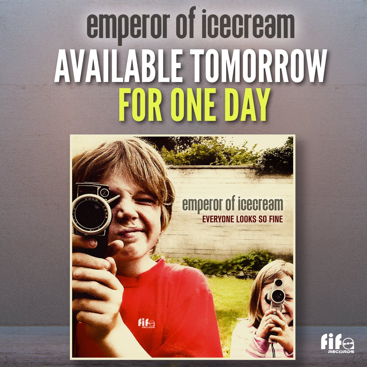 Edward Butt (@eddiebutt) on Twitter photo Our new single available tomorrow (Fri July 3) for one day before it's official release to promote BandCamp Friday. Be the first to hear it by clicking the link below. emperoroficecream.bandcamp.com <a href="/TheEmperorsCork/">Emperor of Ice Cream</a> <a href="/CorkFifa/">FIFA Records</a> <a href="/GrahamFinn/">Graham Finn™</a> <a href="/ColumYoung/">Colum Young</a> Our new single available tomorrow (Fri July 3) for one day before it's official release to promote BandCamp Friday. Be the first to hear it by clicking the link below. emperoroficecream.bandcamp.com <a href="/TheEmperorsCork/">Emperor of Ice Cream</a> <a href="/CorkFifa/">FIFA Records</a> <a href="/GrahamFinn/">Graham Finn™</a> <a href="/ColumYoung/">Colum Young</a>