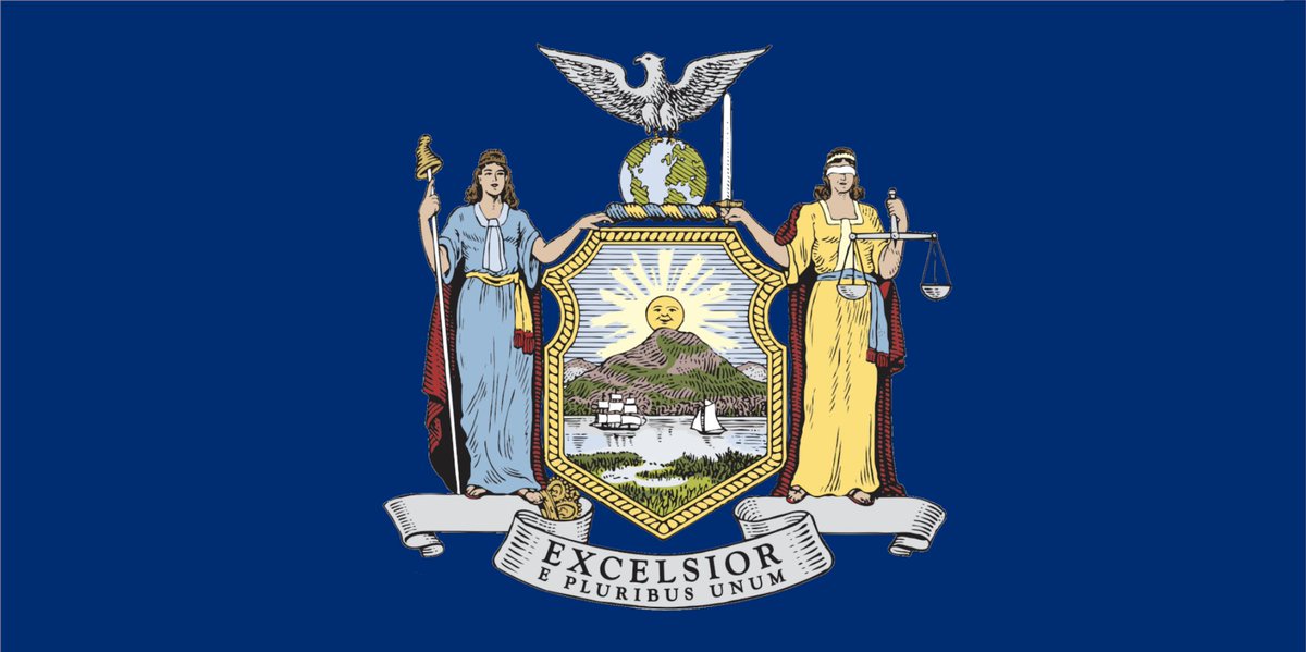  The state of New York and New Jersey have BAD FLAGS (sorry it's true), but for some reason the Port Authority of NY & NJ decided to take two state seals and mash them together on one flag.TWO BAD TASTES THAT TASTE BAD TOGETHER!! WHYht user submission from  @Buffering666