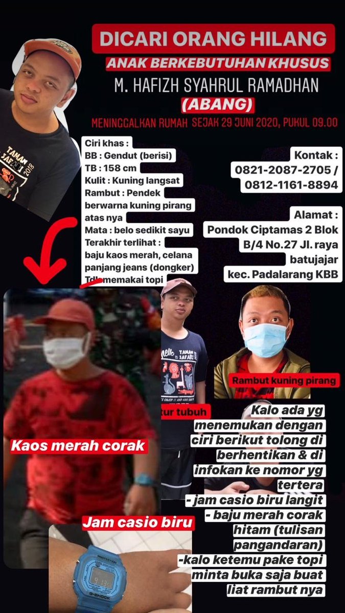cobaanhidup__'s tweet photo. Twitter please do your magic , barangkali ada yang menumakan orang seperti ciri ciri di bawah bisa langsung kontak mohon bantuannya 🙏🙏 terimakasih sebelumnya bantu RT https://t.co/MpdIQMXmGG