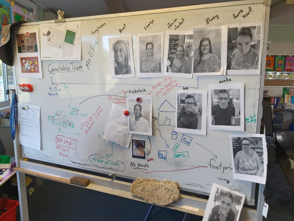 PublicTarro's tweet photo. Today we dived into the learning pit successfully demonstrating the skills collaboration and innovation. With crime scenes set up around the school, we had to solve ‘Who kidnapped Gypsy?’ #learningpit #challengelearning #whodunit #teamtarro https://t.co/gd2XbWvS4Q