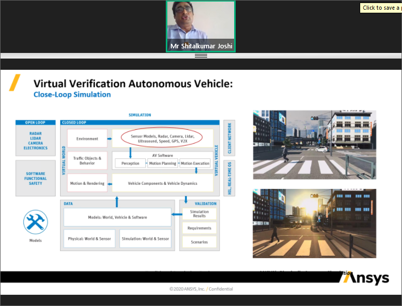 itsme_Anirudh's tweet photo. Shitalkumar Joshi, Head, Electronics App Engg, @ansys talks abt model-based system #Engineering for EVs, #virtual verification &amp; validation of #Autonomous vehicles n PCB reliability risk analysis 2 build new age capacities

@AutoTechReview1 #CTORoundtable #tech #webinar #technews https://t.co/jmbipuQcDd
