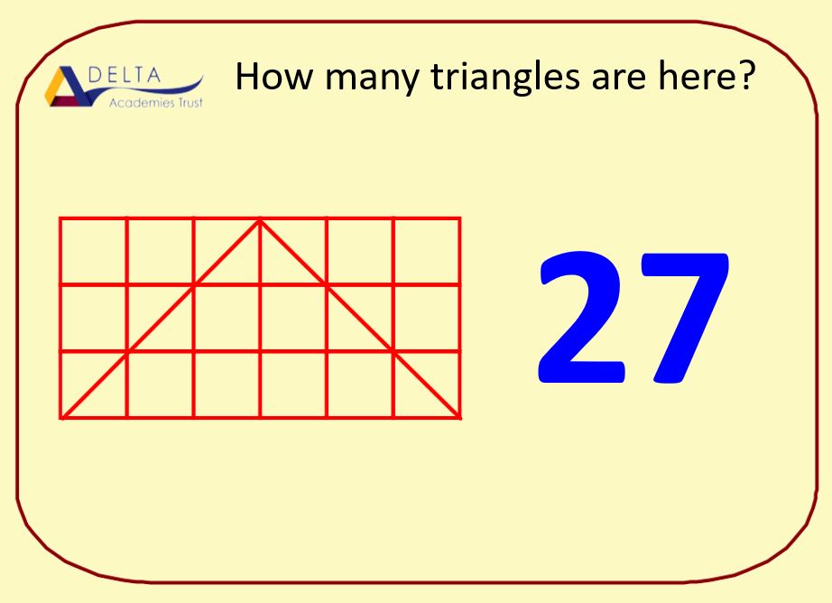 deltatrustmaths's tweet image. Did you keep losing count on yesterday&apos;s triangle problem? ▶️🔽◀️🔼 #deltaproud #mathseveryonecanathome