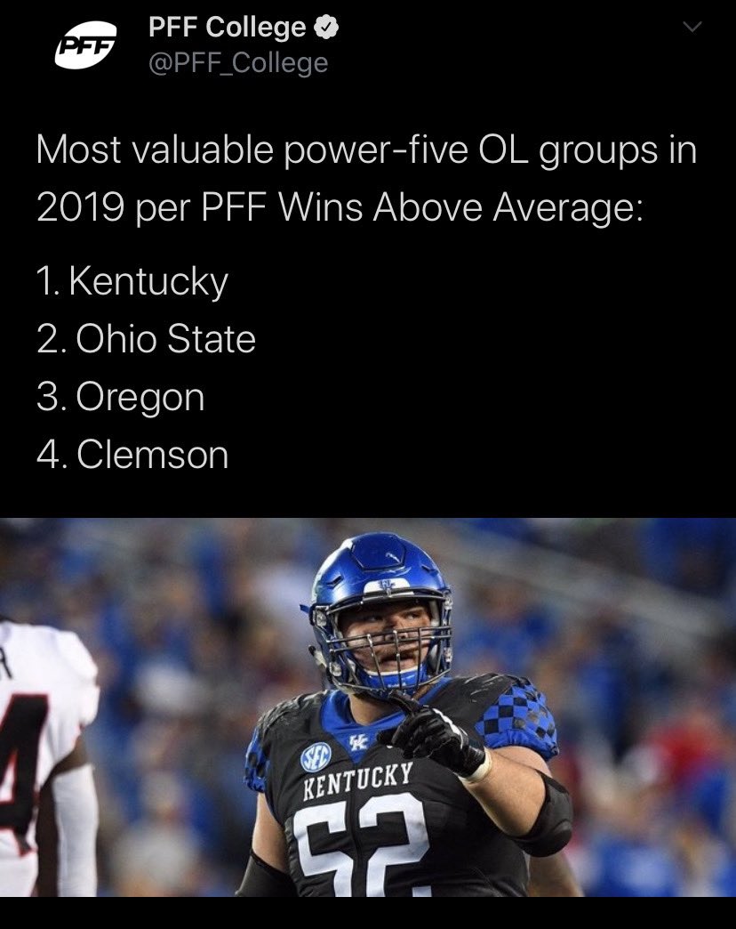 I’m gonna keep adding to these as the undeniable stats & facts continue to pour in that this could be one of (if not the) greatest Kentucky Football Teams, & Seasons EVERLet em sleep 