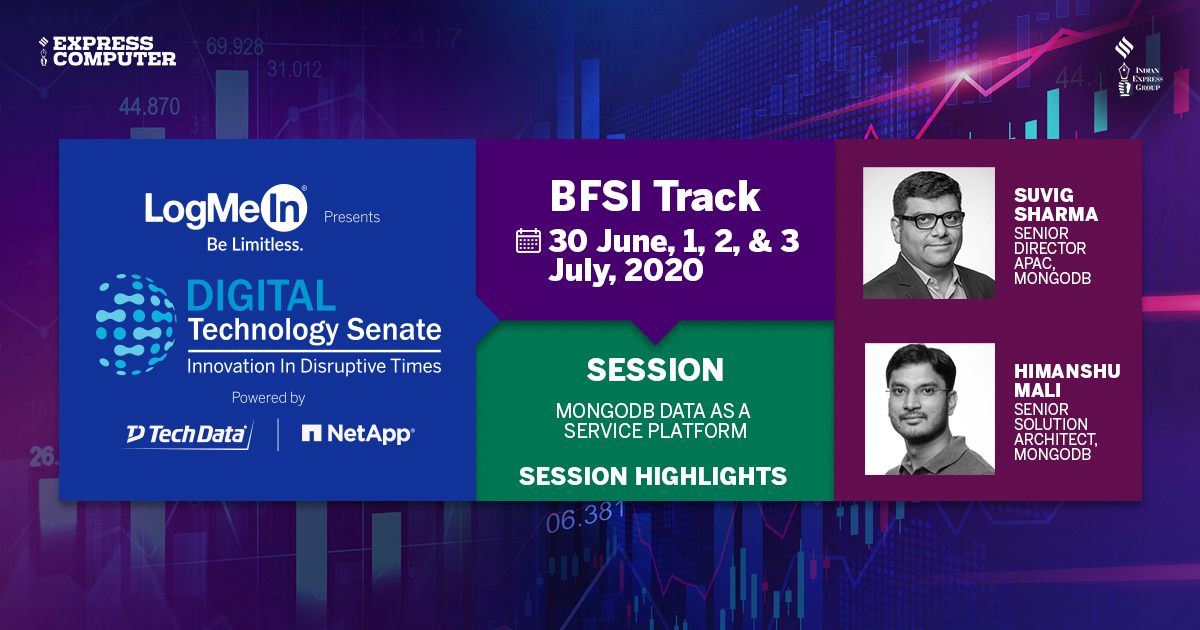 ExpComputer's tweet image. #TechSenate | There’s an increasing use of data for last mile services, enrichment and personalisation: Suvig Sharma, Senior Director APAC, @MongoDB at the #DigitalTechnologySenate - #BFSI Track #TechnologySenate @srikrp @NivedanPrakash