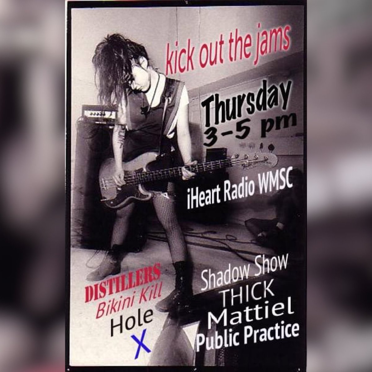 TUNE IN today 2 <a href="/WMSC/">90.3 WMSC-FM</a> 4 a new edition of Kick out the Jams feat tons of badass female rockers like <a href="/theebikinikill/">Bikini Kill</a> <a href="/thedistillers/">The Distillers</a> <a href="/mattielworldwde/">Mattiel Ⓡ</a> <a href="/thickinbrooklyn/">THICK</a> <a href="/shadowshow_det/">Shadow Show</a> <a href="/PublicPractice_/">Public Practice</a> <a href="/Interruptweets/">The Interrupters</a> &amp; more! 

Listen via iHeart Radio 
#rocknroll