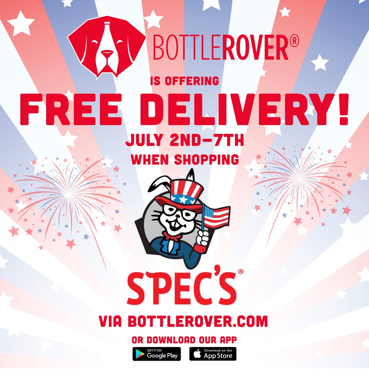 bottleroverceo's tweet photo. Free Delivery across Texas with BottleRover through our #Specโs stores.
#Alcoholdelivery #COVID19 #boozerun #AmazonPrime #UberEats #Shopify https://t.co/WTV0Q2fhHb