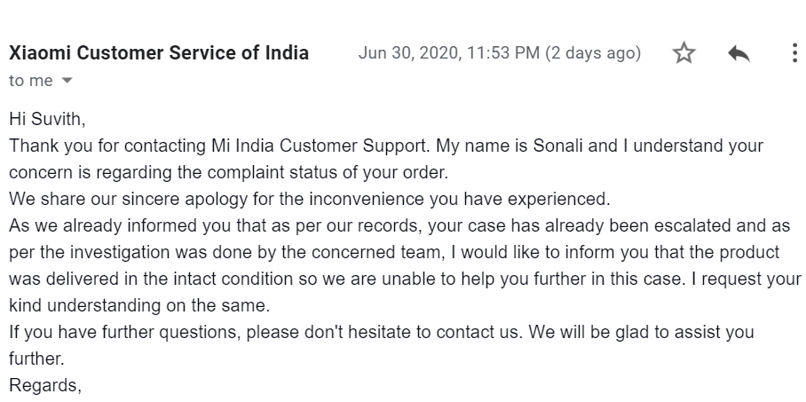 kumar_suvith's tweet photo. Fake MI sunglasses received from an order by MI Store app, Customer support claims that they have sent the product in intact condition. Kindly request everyone to not get cheated by #Xaiomi. Buy #redmiphones or #MI accessories at own risk! @MiIndiaSupport https://t.co/pvpGVcuEtZ