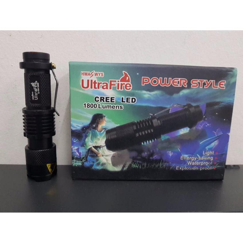 starcom1's tweet photo. ขาย ULTRA FIRE ไฟฉายแรงสูง CREE LED 1800 LUMENS/12000WATT ... ในราคา ฿259 ใน #ShopeeTH ตอนนี้! https://t.co/nyhjMANjR5 https://t.co/rUVhL9PoaX