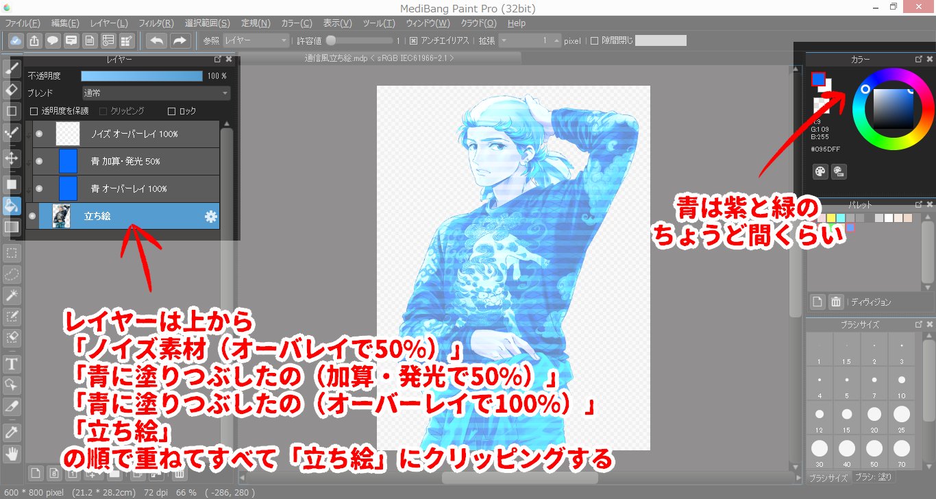 カブ ホログラム風立ち絵の作り方1 5 完成するとこんな風になります イラスト Trpg T Co Bh1duxbkbb Twitter