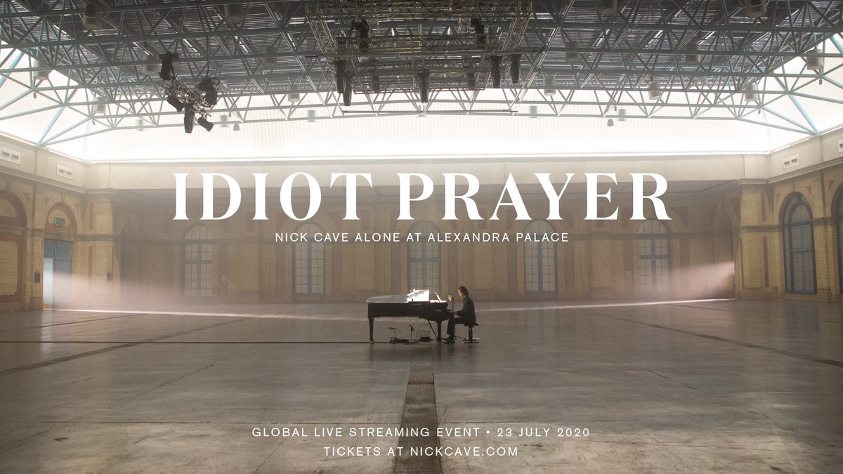 aikenpromotions's tweet photo. .@NickCave Alone at Alexandra Palace, a film shot at the iconic London venue this June. Join the online streaming event on 23 July 2020!
Tickets are now on sale from https://t.co/z8Ehx04fWU which will be streamed globally:
📍UK & Europe: 8pm BST / 9pm CEST
#CaveAtHome https://t.co/Q6808WdmsW