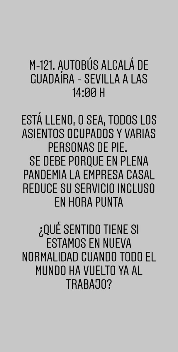 Oditta_'s tweet photo. #AlcaládeGuadaíra #M121 #Casal #Sevilla #COVIDー19 https://t.co/MyQXMD4JSm