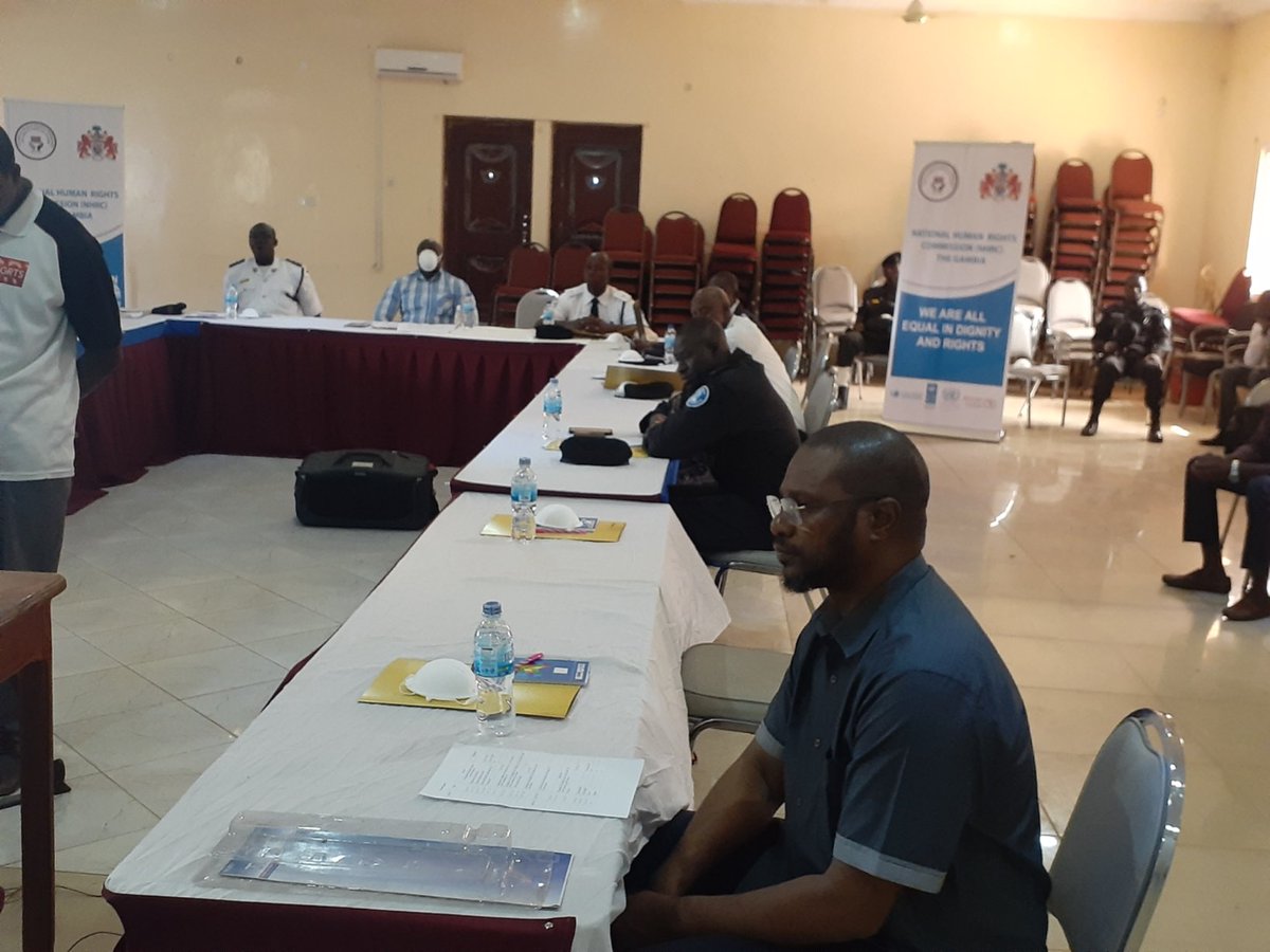 A historic 2 day high profile training of Senior Police Officers led the AIG is happening now at Tendaba organized by <a href="/NHRCGambia/">NHRC of The Gambia</a>. 2 key documents will be validated during this training: Police Code of Conduct and the Guidelines on Policing Public Assemblies.