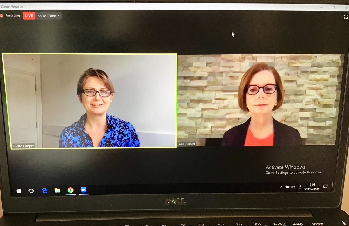 ⁦⁦ @JuliaGillardGPE⁩ ⁦ @GIWLkings⁩ is interviewing ⁦ @YvetteCooperMP⁩ about her book ‘She Speaks: women’s speeches that changed the world’. Shining a light on the power of women’s voices from Boudicca to Greta Thunberg. As a  #Classicist &  #educator, I’m excited!