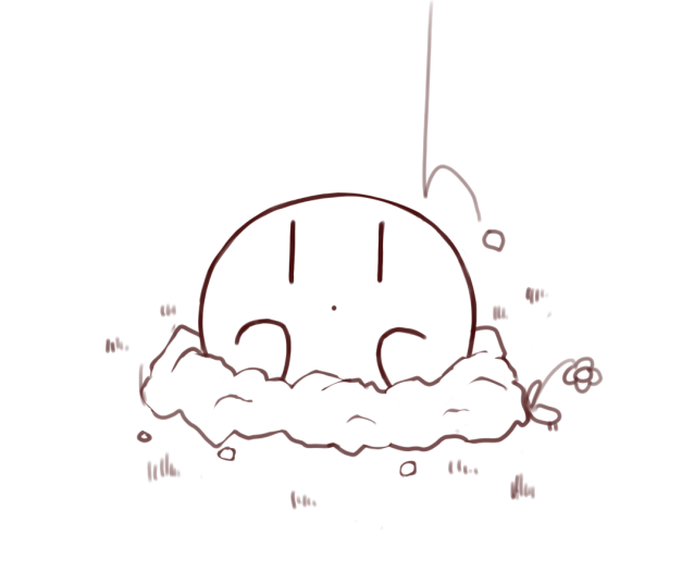 絵がかけなさ過ぎて、気付いたらカービィ埋めてたよね 