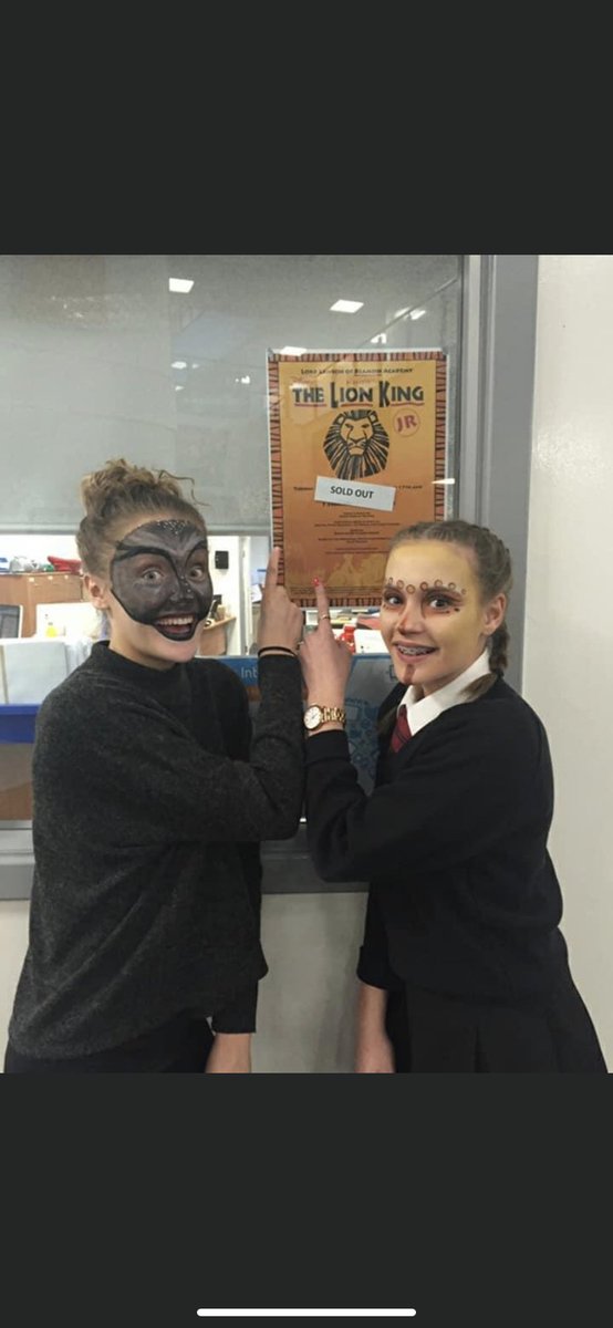llobacademy's tweet photo. #ThrowbackThursday
5 years ago this week we began our Performance and Visual Arts collaboration in Creativity Week 2015 as part of our Lion King production.
#greatmemories

@LLoB_TeamPA https://t.co/ffKCcjs379