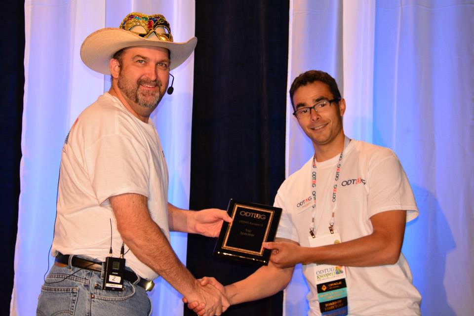 odtug's tweet photo. Looking back at some of the awesome award winners from the ODTUG #Kscope13 Closing Session. #KscopeThrowback https://t.co/9x2RGXPs2h