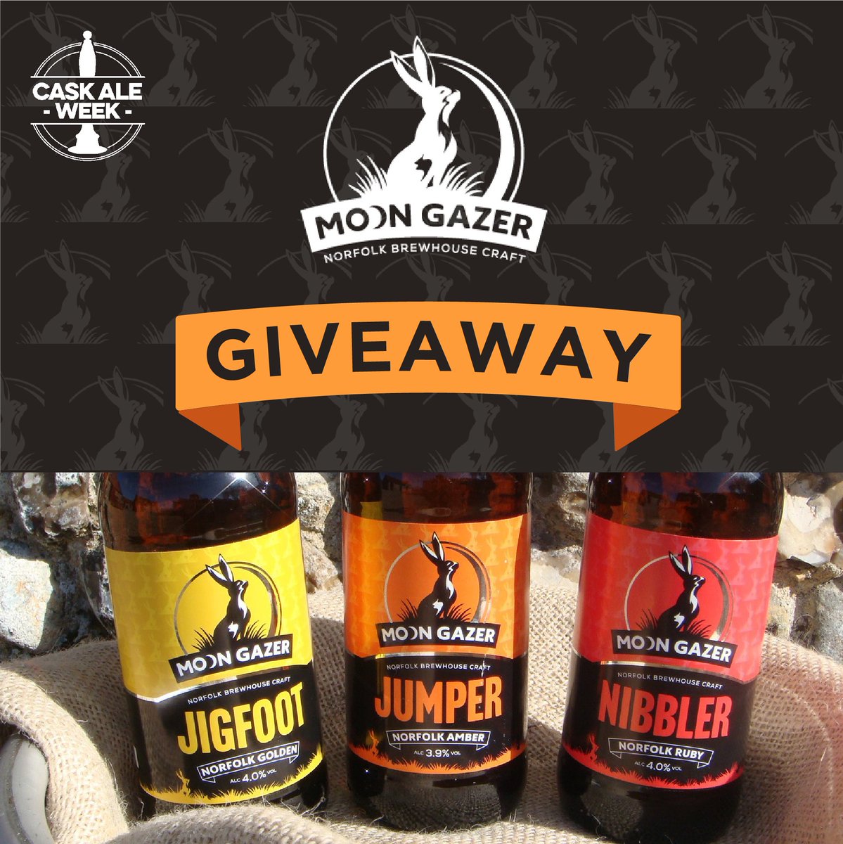 caskaleweek's tweet photo. #WIN FREE BEER! @moongazerale are giving away 2 mixed cases of their delicious beers to 2 lucky winners 🍻. To enter, just follow, retweet, like, &amp; comment using #CaskAleWeek. Winners announced July 9. Find out more about Moon Gazer beers here: https://t.co/hF0ulBgxCQ https://t.co/SYuJE1L1tj