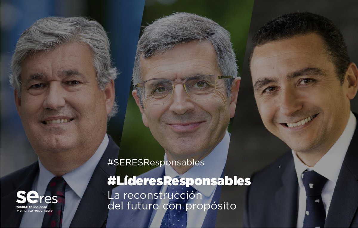 Hoy participo en el 10º diálogo de #LíderesResponsables de @Fundacion_SERES sobre la reconstrucción del futuro con #propósito junto a Sergi Biosca, CEO de @everis España. #SERESResponsables https://t.co/eW4h5B6mJg