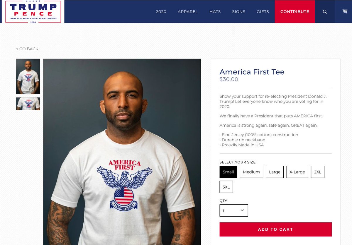 (And here is the receipt in case the Trump campaign is smart enough to remove this product).