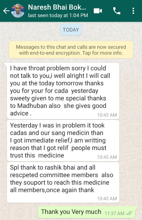 ChennaiSmjs's tweet image. Response from Nareshbhai🙏