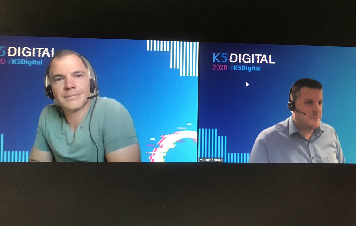 Handelskraft's tweet photo. #onair mit @commercetools und #precitool @k5berlin Bitte nutzt den Zoom Client oberhalb des Player Fensters 😎 #tech #huzzle 🙃 #k5digital https://t.co/eVuY4ZKK8T