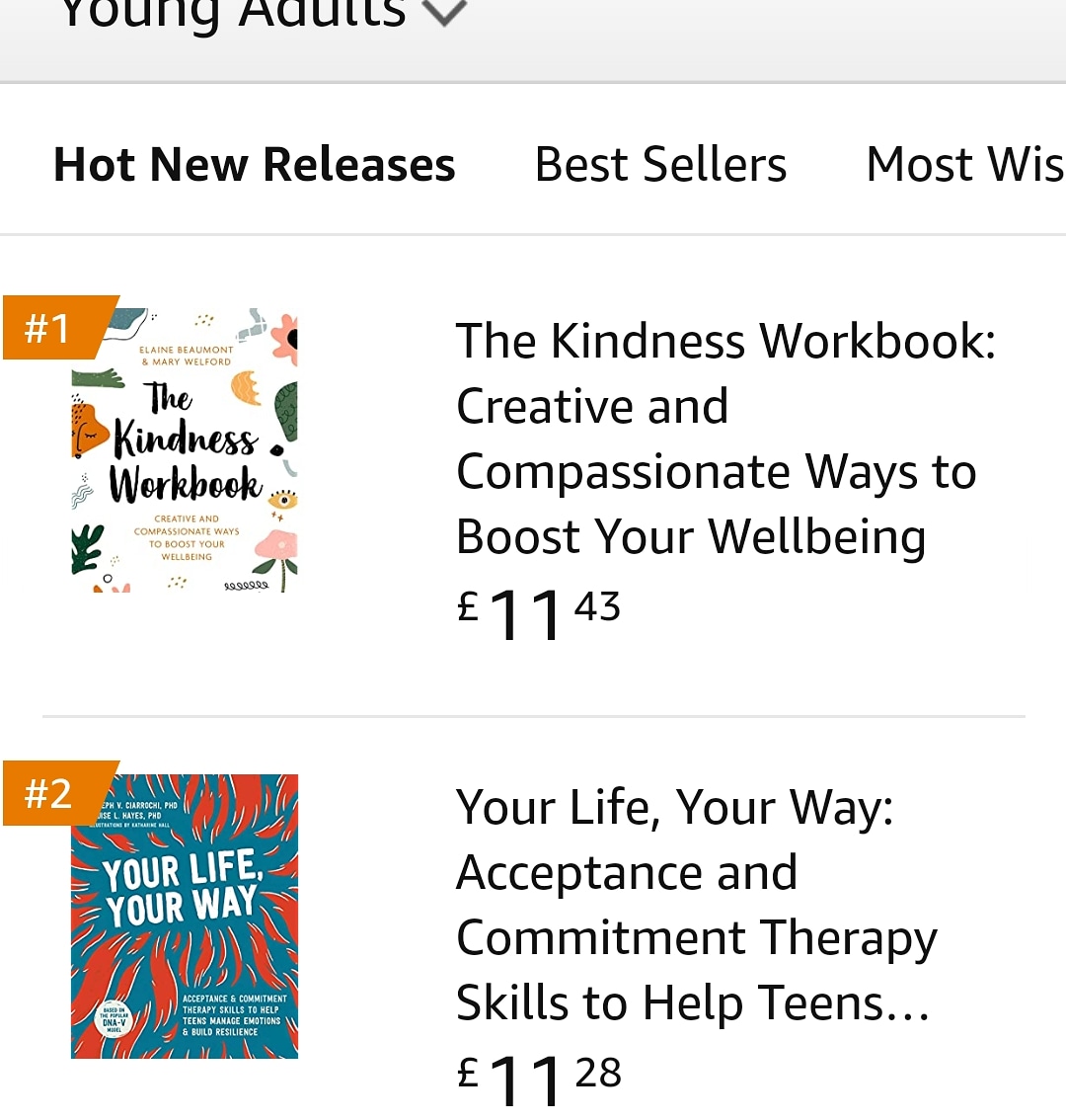 BeaumontElaine's tweet photo. Nice to see #thekindnessworkbook #1 in the hot new releases category @DrMaryWelford @365dayscompass #bekind #wellbeing #KindnessMatters #kindness @LittleBrownUK @MargaretRoweUoS @karenstansfiel3 #mentalhealth https://t.co/GVqmMaTUDl