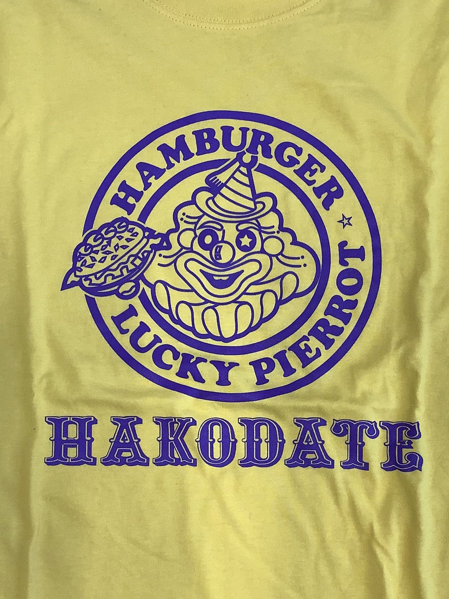 ラッキーピエロ　Tシャツ　S/M ラッキーピエロオリジナルTシャツ 白 | 函館ラッキーピエロネットショップ