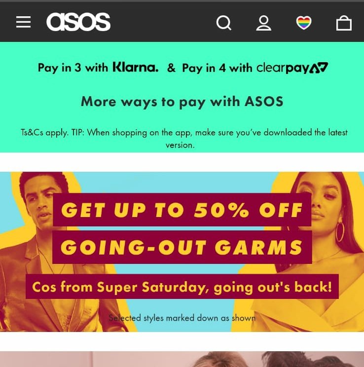 esed_moni's tweet photo. Going out is "back" from Saturday is it @ASOS? This is irresponsible and absurd. The pandemic isn't over. #SuperSaturday #notsosuper #goingoutisntback https://t.co/yMo9vPnBB3