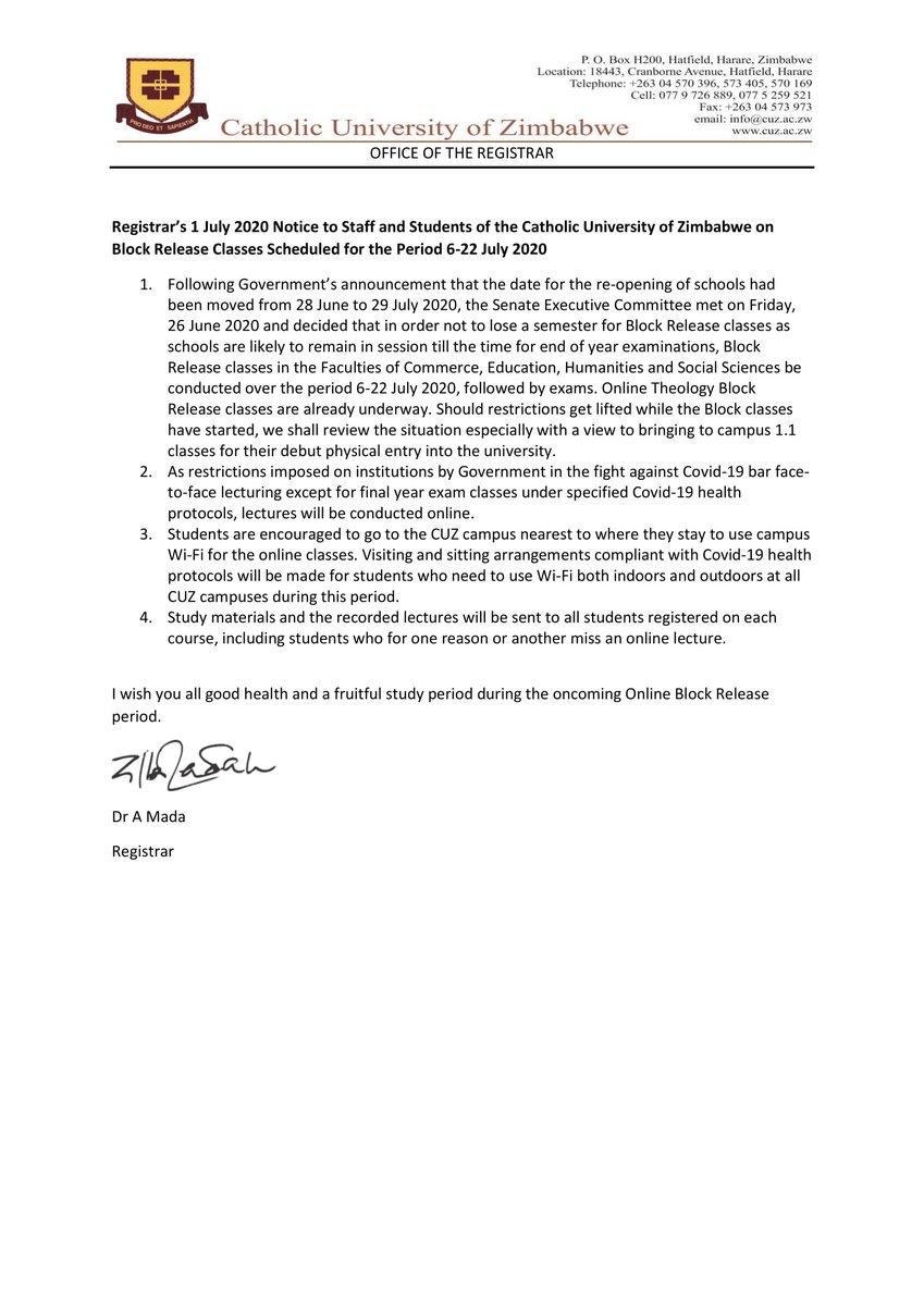 Notice:Online block lectures will be starting on the 6th of July ending 22 July. Don’t miss out.