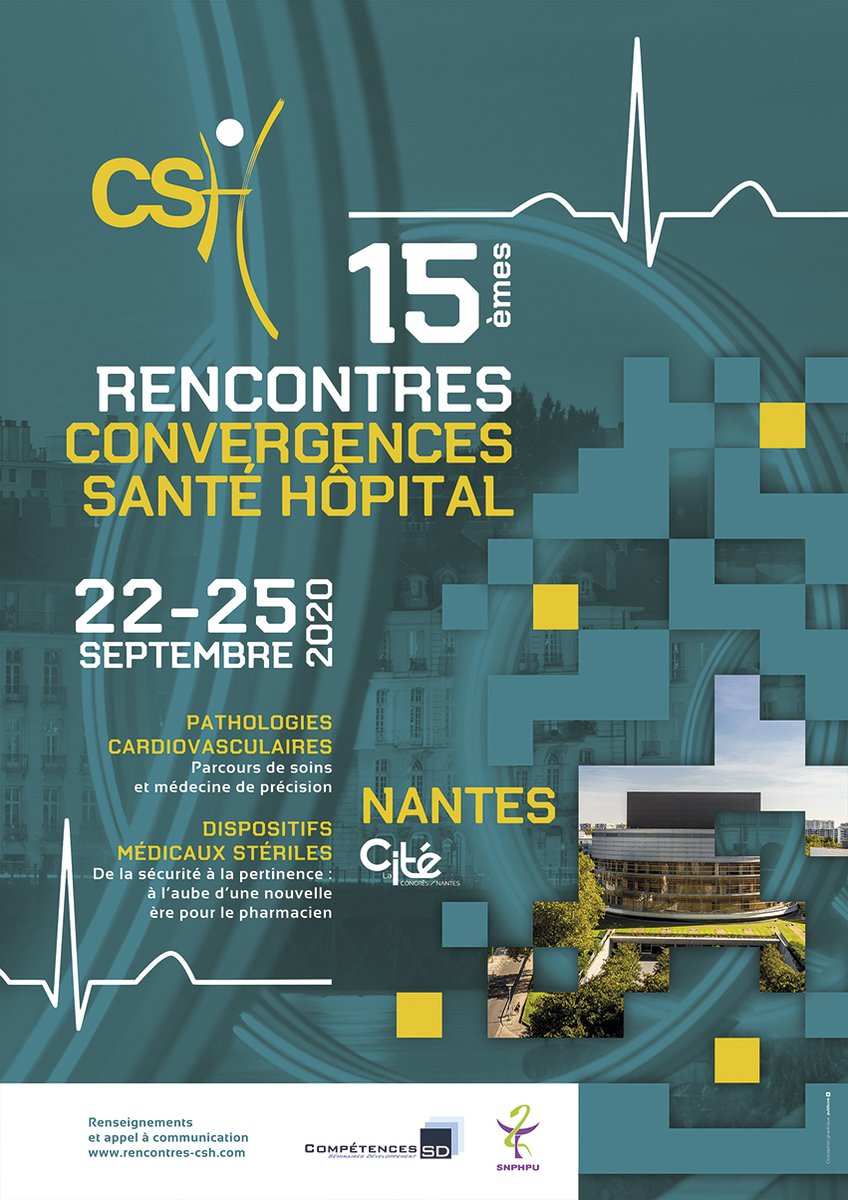 Rendez vous à la rentrée à #Nantes lors des  #CSH2020 @SNPHPU <a href="/SNRPH1/">SNRPH</a>  à <a href="/LaCiteCongres/">La Cité Nantes</a> #gestesbarrieres #directivesgouvermentales 
Les inscriptions sont ouvertes : rencontres-csh.com
#Pharmacie #hopital #Cardiology #DispositifsMédicaux