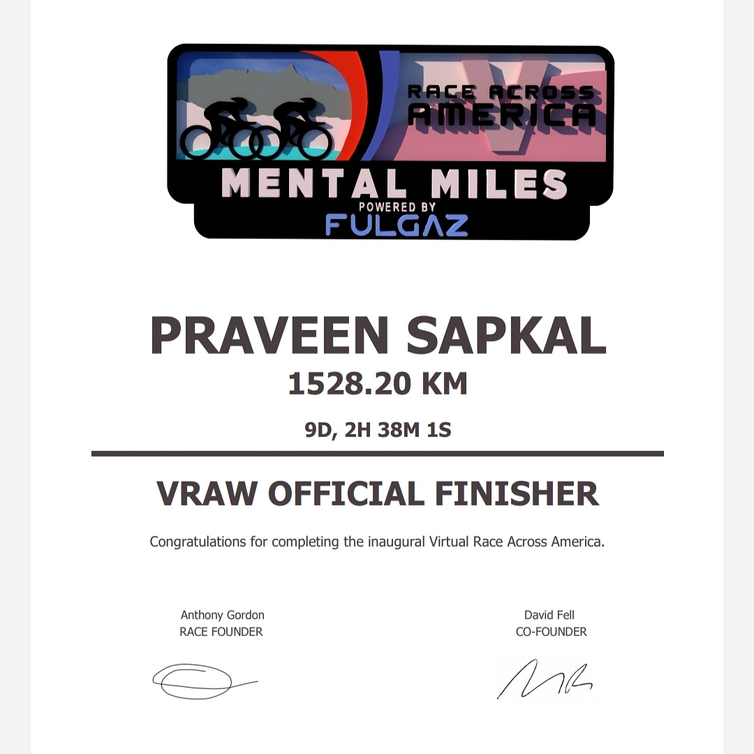 praveensapkal's tweet photo. Received official VRAW finishing certificate.
RACE ACROSS WEST
FulGaz #fulgazapp
#RAW #RAAM #VRAW #VRAAM #ultracycling #superathlete #IAMSUPERATHLETE #IRONMAN #bhopalrunner #fulgaz #fastnup #unived #SteadfastNutrition https://t.co/qwl6VQvoPa