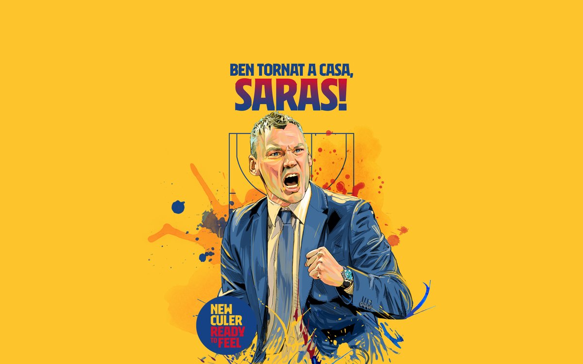 FCBbasket's tweet photo. 🏀Sarunas Jasikevicius, nou entrenador del @FCBbasket 🔥

✍ L'acord és per a les tres pròximes temporades, fins al 30 de juny del 2023: https://t.co/4cTeKPKJBy 

🔵🔴 #ForçaBarça! https://t.co/F0AmWE3LZs