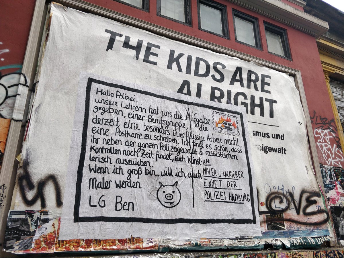 😂😘 1:0 für Rote Flora vs. „BEN“ (aka Polizei-PR-Abteilung)