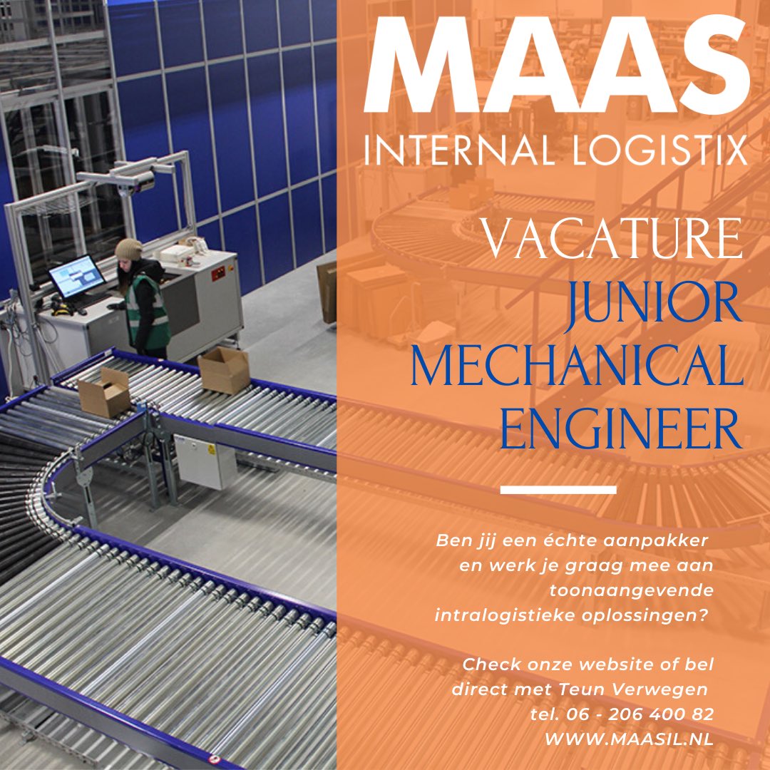 MAAS_IL's tweet photo. #vacature We zijn per direct op zoek naar junior #mechanical  #engineers. Geïnteresseerd? Zie https://t.co/rLocr6vzKM. Delen wordt gewaardeerd. Reacties van recruiters niet. #logistiek https://t.co/ucCPY6iDTf