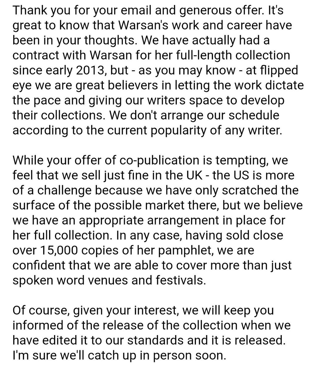 I think that in spite of a certain degree of shade, my reply was rather generous - given that I could see right through the coded classicism and racism in the original message...