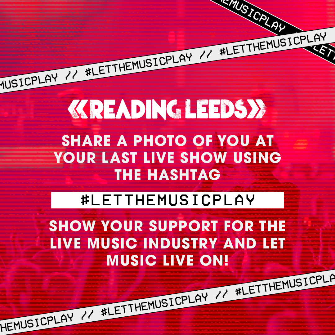 OfficialRandL's tweet photo. Today, Reading and Leeds have come together with the rest of the UK music industry to show support for #LetTheMusicPlay, a campaign highlighting the crisis faced by the live music sector. Join us and share a photo of you at your last live show using #LetTheMusicPlay. https://t.co/JbhyPR0Kv7