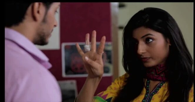 One ..... ohh no nothing, no no it was four four down! Yes yes four down He - wait what??!! Ughhh #ParthSamthan ×  #HarshitaGaur