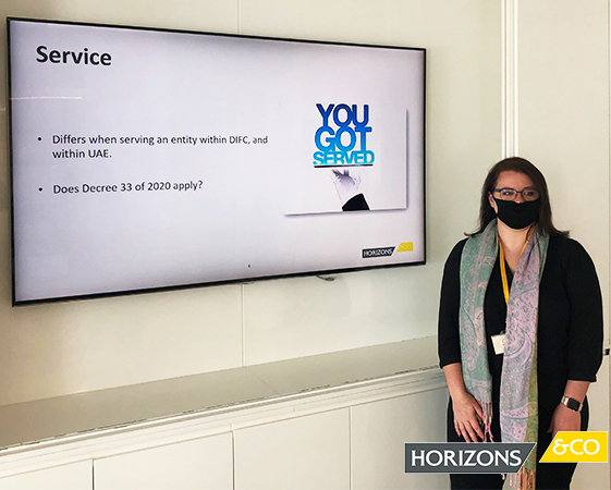 Horizlaw's tweet photo. Today's informative training session was lead by Junior Associate Danielle O'Brien, who examined the DIFC Court procedures, including the various Courts jurisdictions and their interplay with onshore proceedings.
#DIFCCourts #DIFCLaw #UAELaw https://t.co/f7sn3S91JY