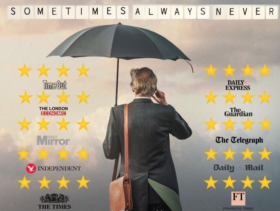 Did you hear senior lecturer in media <a href="/thefarm_carl/">Carl/The Farm</a> Hunter being interviewed about his hit debut feature film #SometimesAlwaysNever on <a href="/BBCLancashire/">BBC Lancashire</a> yesterday? #BrettDavison asked him about the film, written by <a href="/frankcottrell_b/">Frank Cottrell-Boyce</a> and starring #BillNighy. ehu.ac.uk/60n
