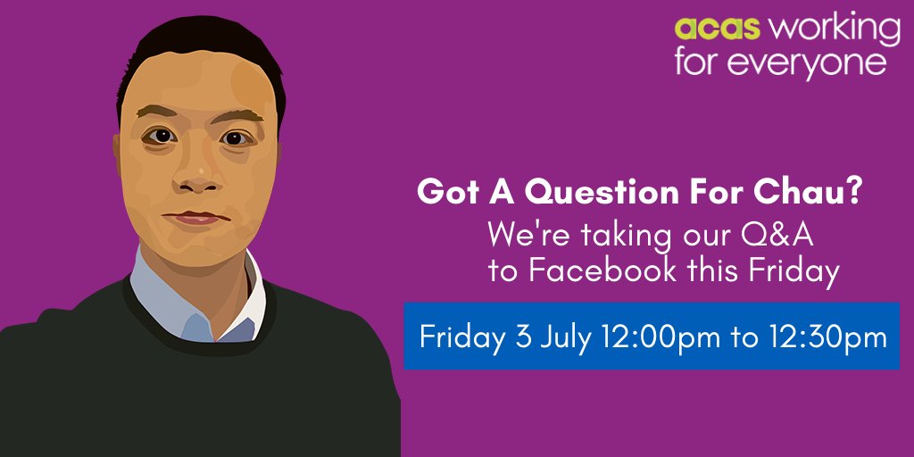 Are you #ReturningToWork soon, or do you have questions about a new #ContractChange or #furlough? We're taking our Q&A to Facebook this Friday. Join us to have your questions answered by our Helpline Adviser Chau. bit.ly/2HIyW4H