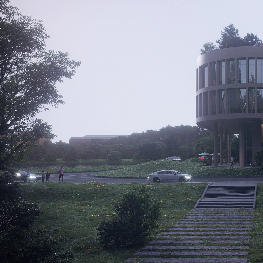 sntvisual's tweet photo. #school #campus #dimmerlights #3drender #architecture #rendercompetition #dusktime #officebuilding #architecturalvisualization #eyeview #perspective #vray #3dsmax #lightroom https://t.co/GFJUu6sj5x https://t.co/uObBFx82JC